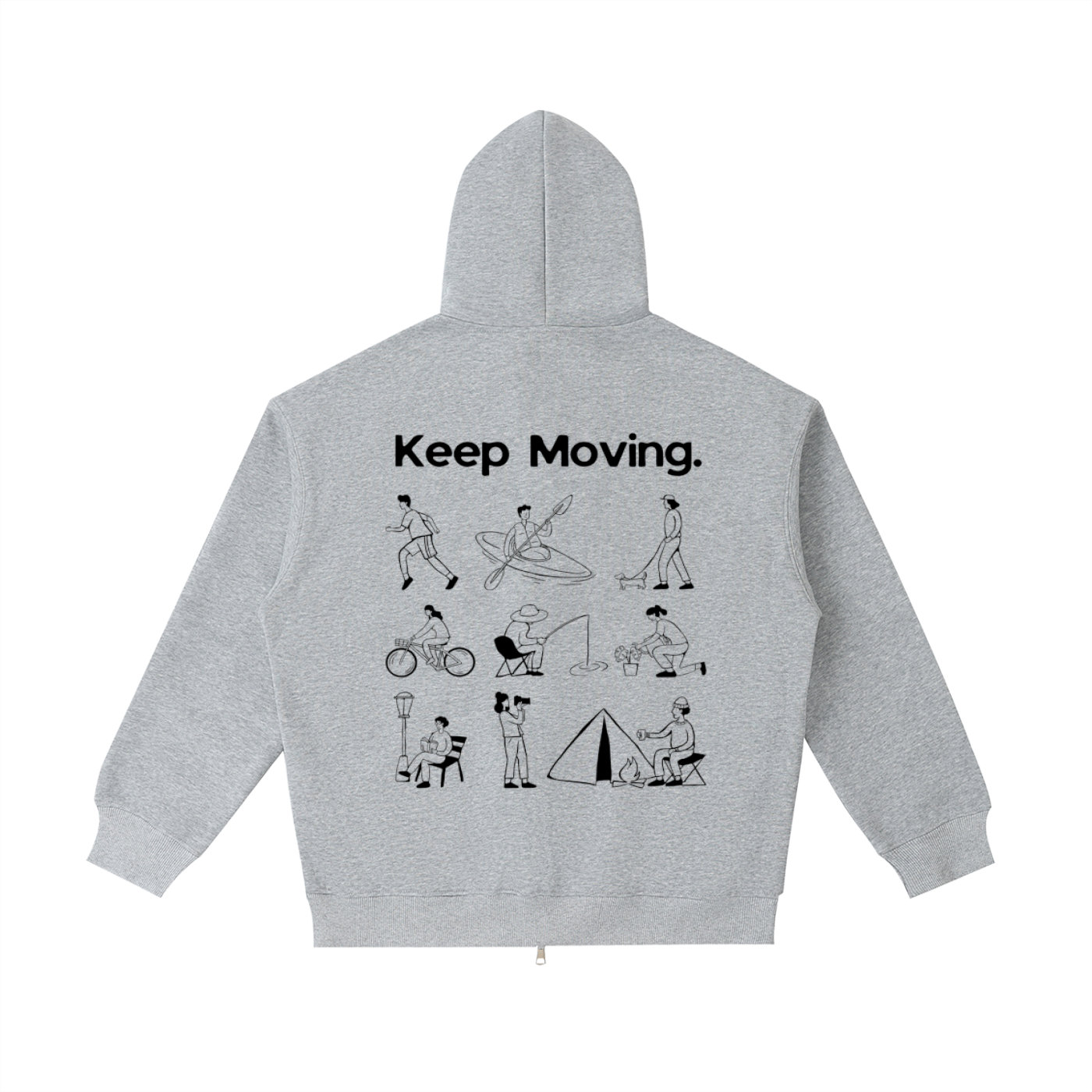 Alacrity Apparel - "Keep Moving'"-  Essential Heavyweight Pocket Hoodie