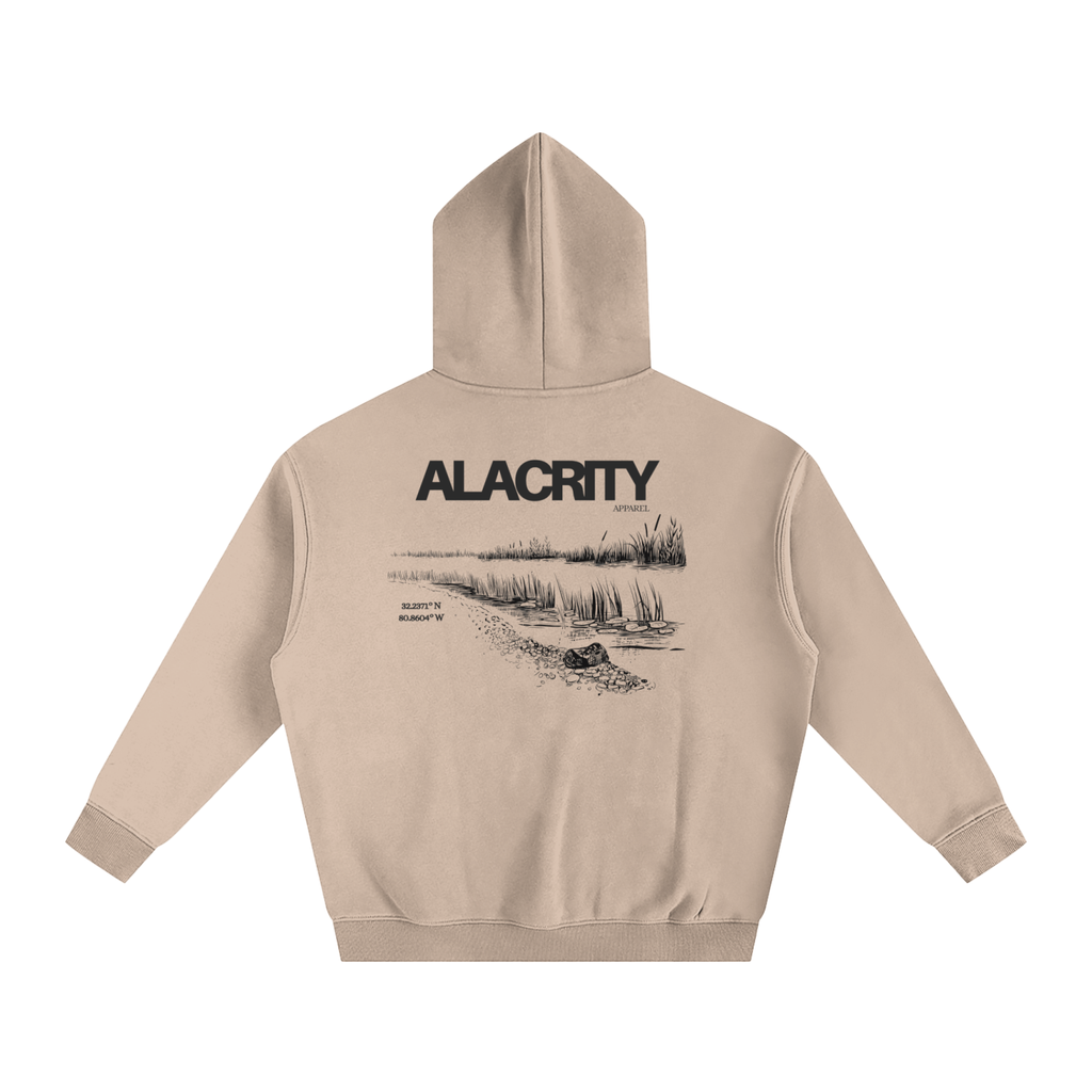 Alacrity Apparel - "Lowcountry Livin'"- Oversize Fleeced Hoodie - (Bluffton South Carolina)