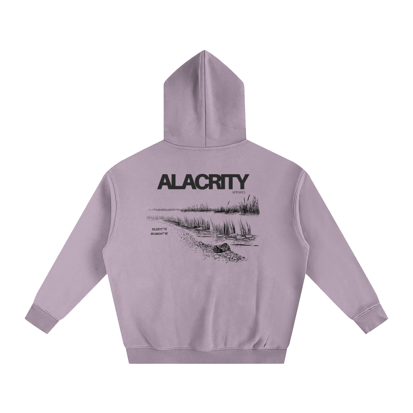 Alacrity Apparel - "Lowcountry Livin'"- Oversize Fleeced Hoodie - (Bluffton South Carolina)