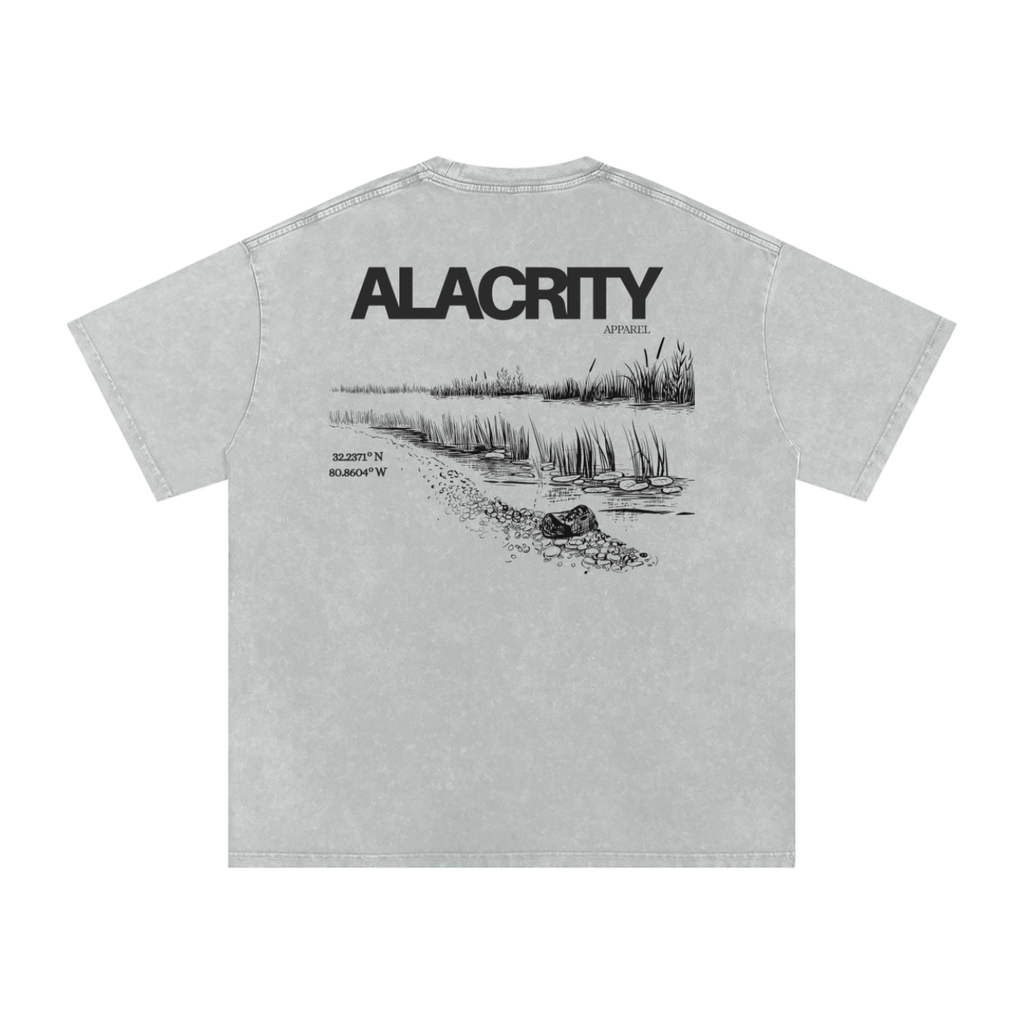Alacrity Apparel - "Lowcountry Livin'"- Oversized Cotton T-Shirt - (Bluffton South Carolina)