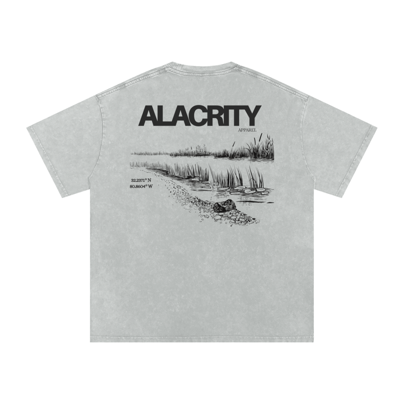 Alacrity Apparel - "Lowcountry Livin'"- Oversized Cotton T-Shirt - (Bluffton South Carolina)
