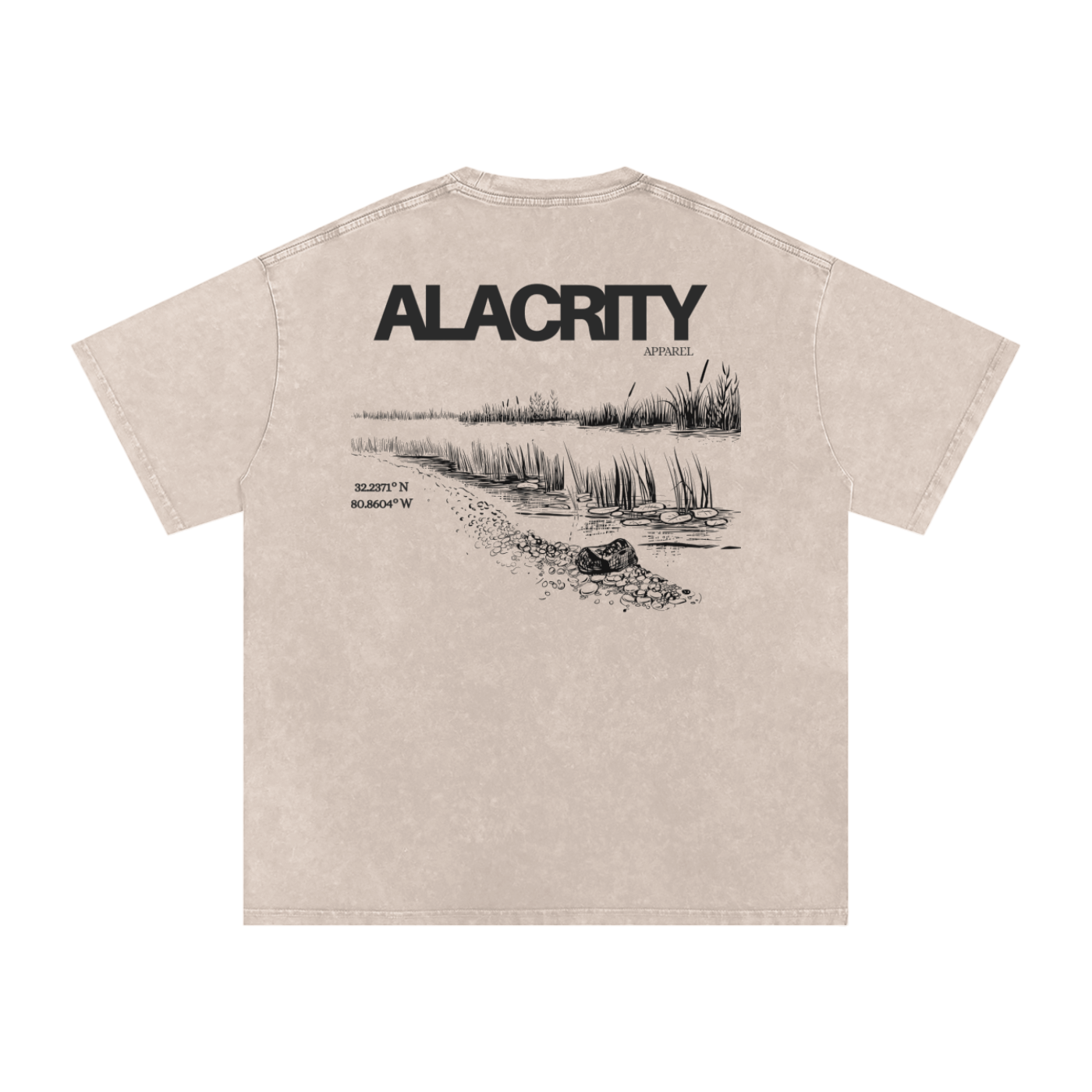 Alacrity Apparel - "Lowcountry Livin'"- Oversized Cotton T-Shirt - (Bluffton South Carolina)