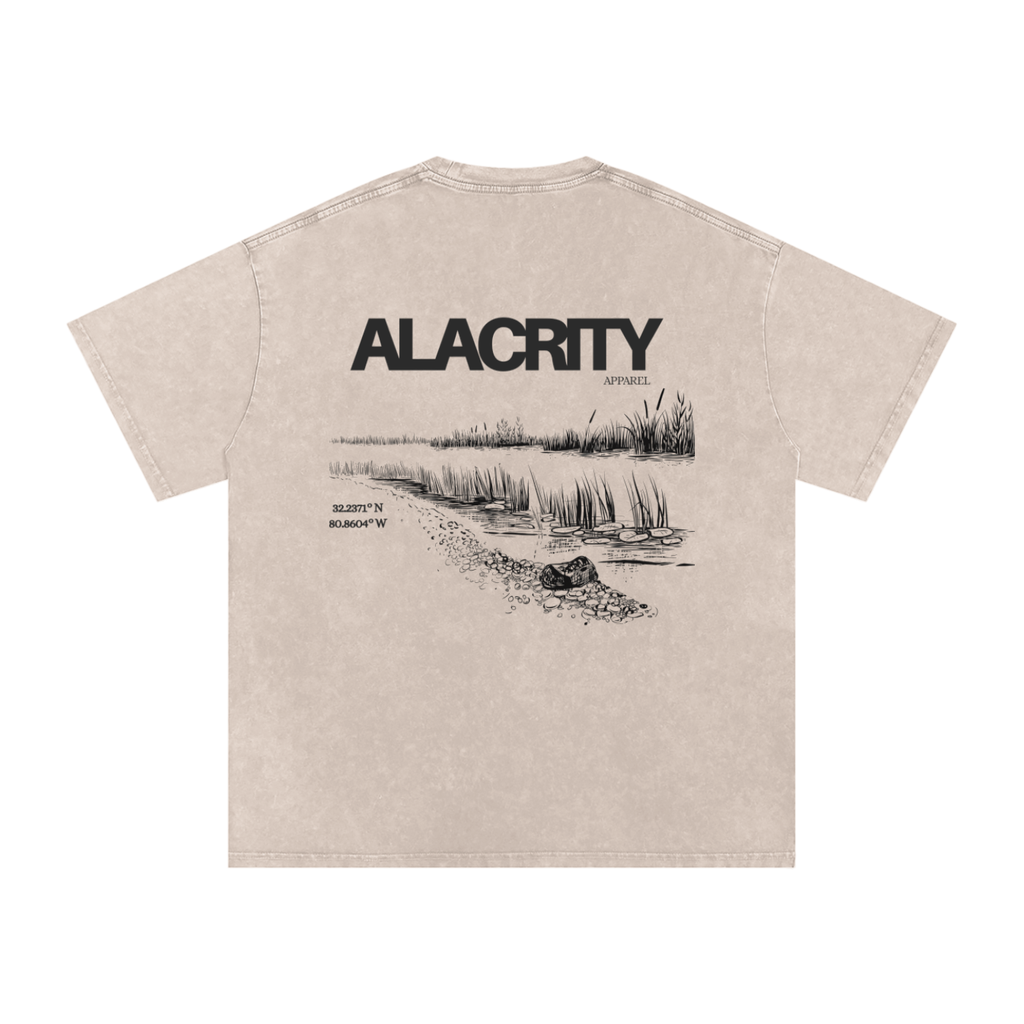 Alacrity Apparel - "Lowcountry Livin'"- Oversized Cotton T-Shirt - (Bluffton South Carolina)