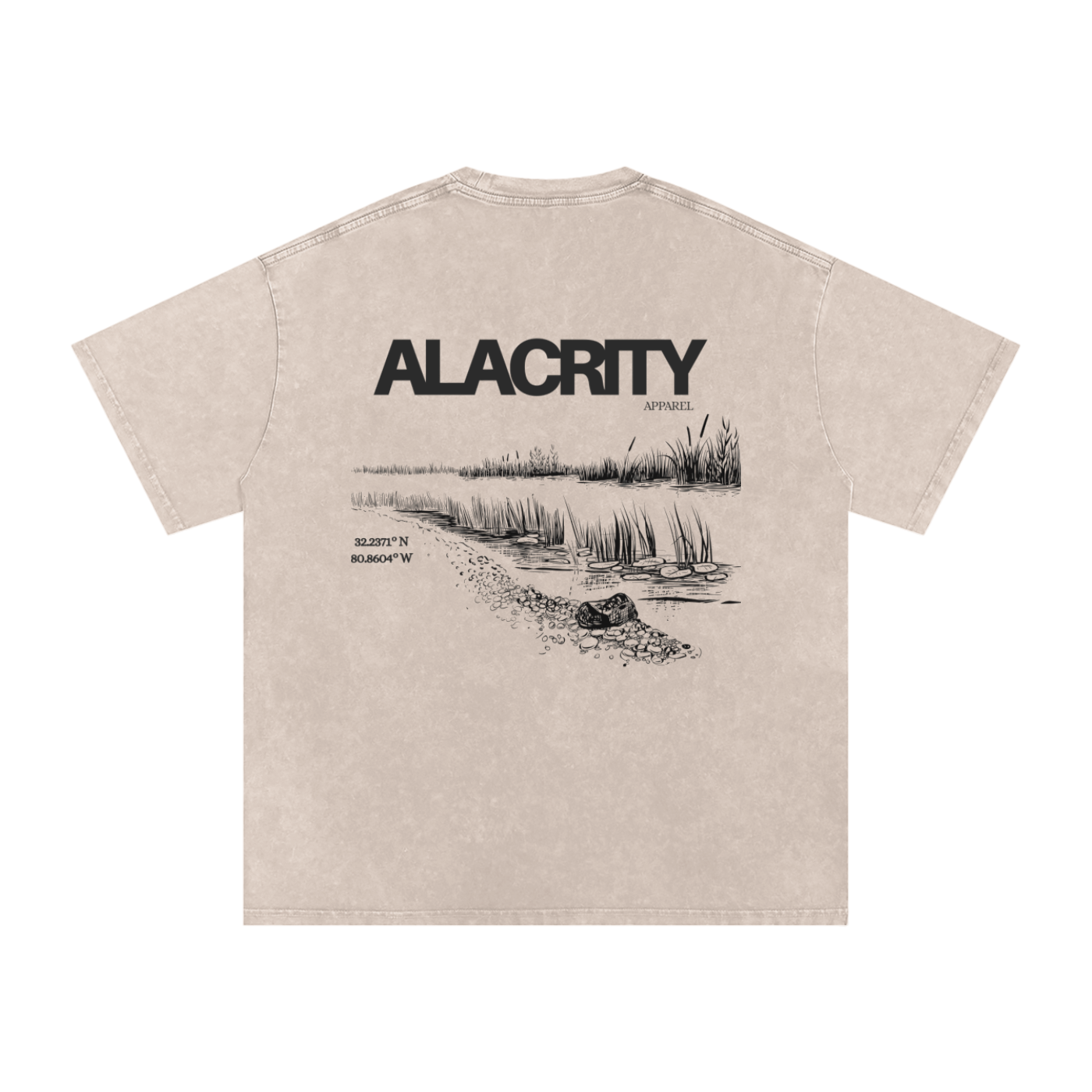 Alacrity Apparel - "Lowcountry Livin'"- Oversized Cotton T-Shirt - (Bluffton South Carolina)