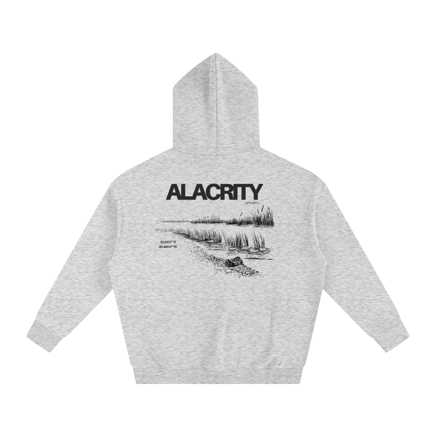 Alacrity Apparel - "Lowcountry Livin'"- Oversize Fleeced Hoodie - (Bluffton South Carolina)