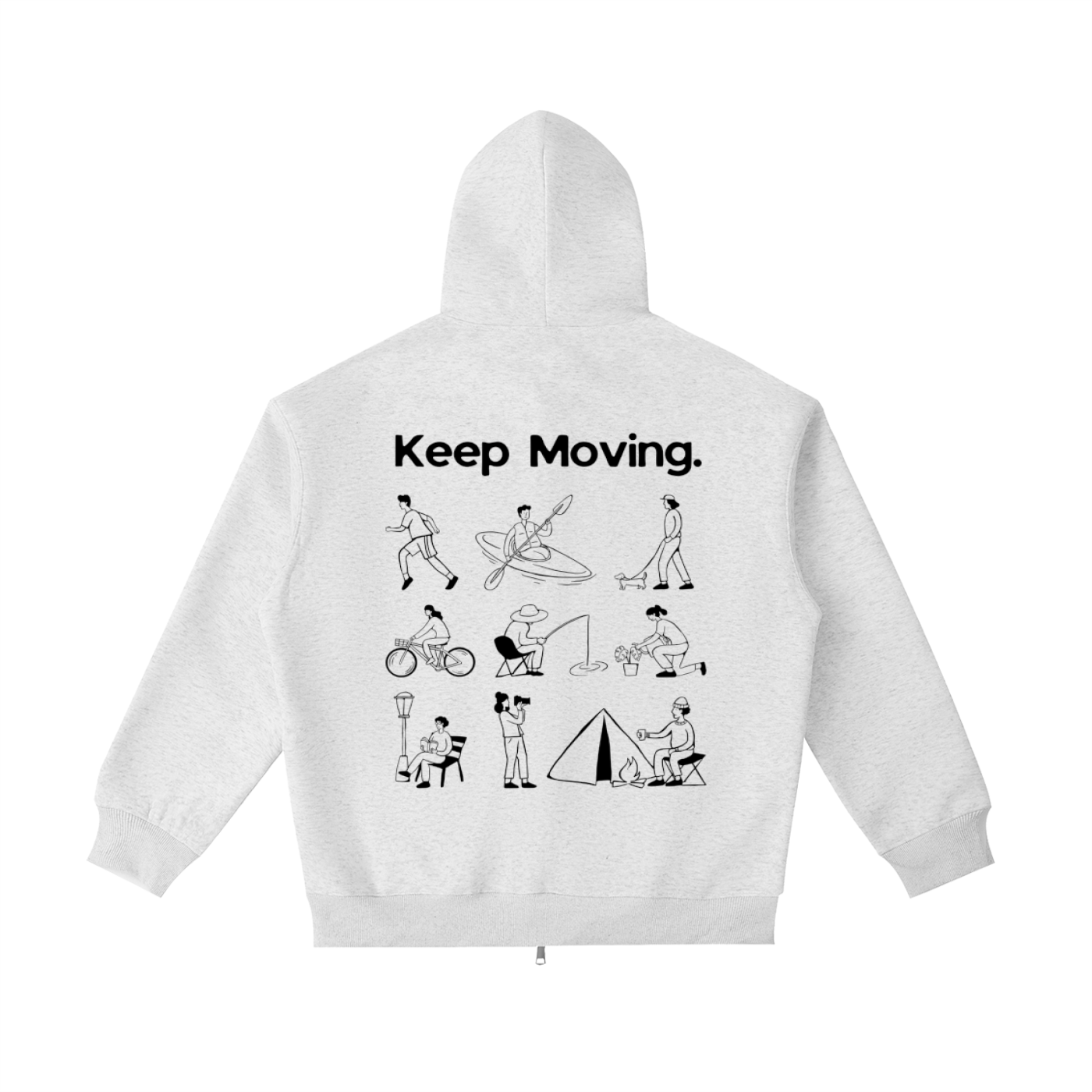 Alacrity Apparel - "Keep Moving'"-  Essential Heavyweight Pocket Hoodie